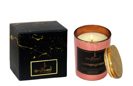 Vela Amplicent Vidro Dourado e Vidro Rose - Image 4