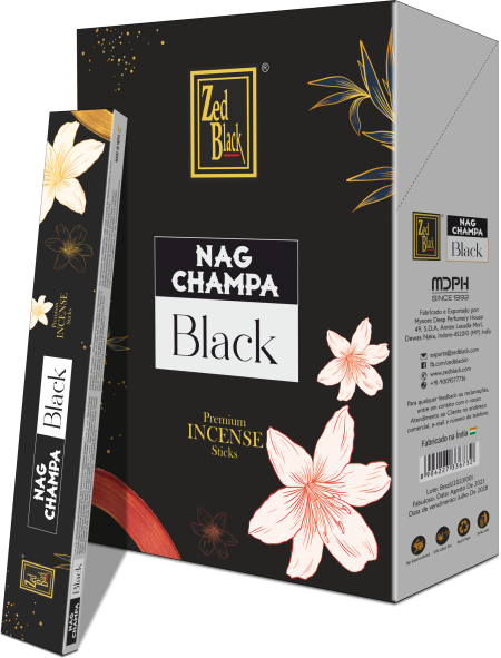 Incensos Massala Nag champa Aromas Zed Black